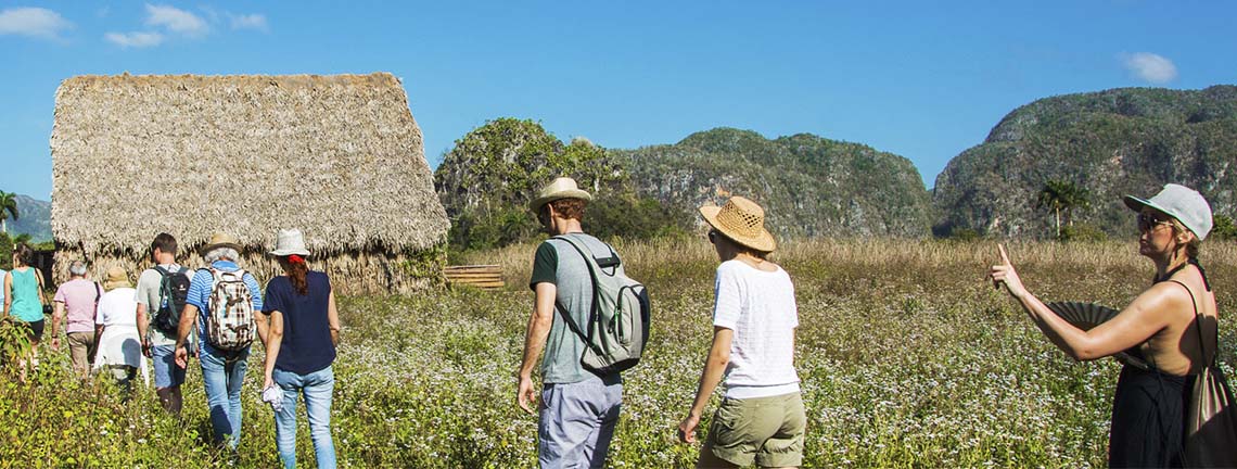 Randonneurs dans le parc national de Viñales, Pinar del Río